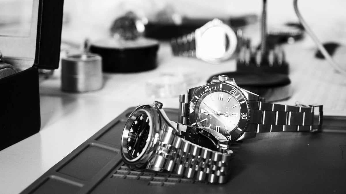 SANDAHL watches on the watchmaking workbench in Sweden